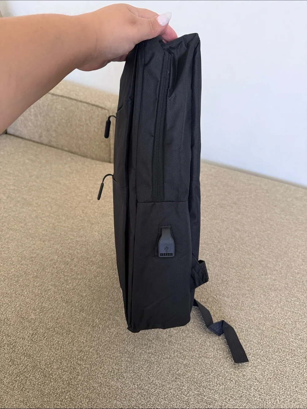 Skyworth Black Men's Backpack - Sleek Travel & Laptop Pack